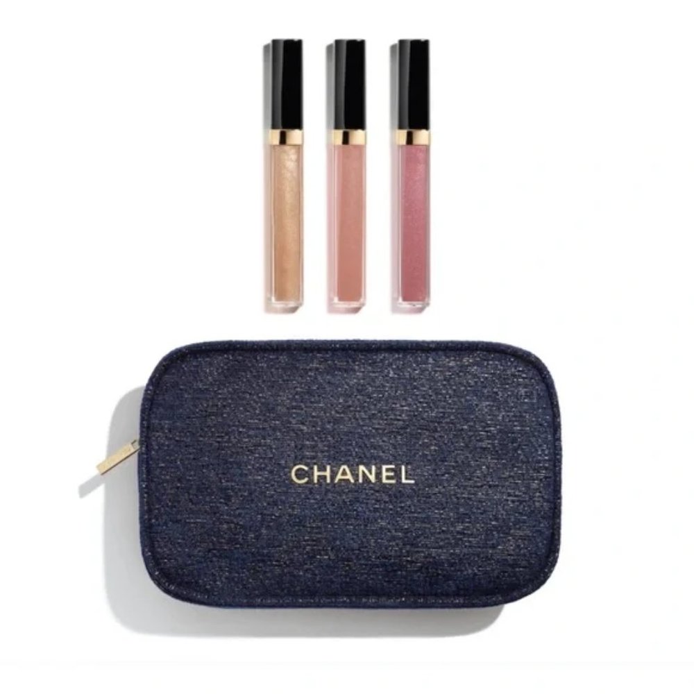 CHANEL Always Brilliant Lipgloss Trio Holiday 2023 Beauty Set
